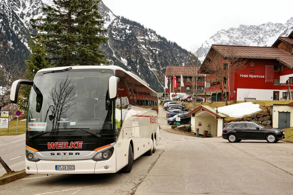 Hotel Alpenrose, Kleinwalsertal mit WEILKE-Reisebus