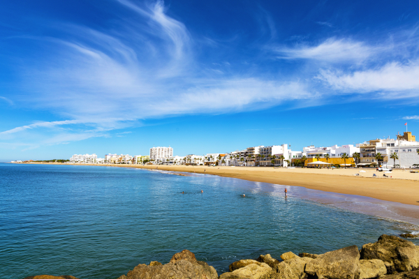 Strand in Rota in Andalusien