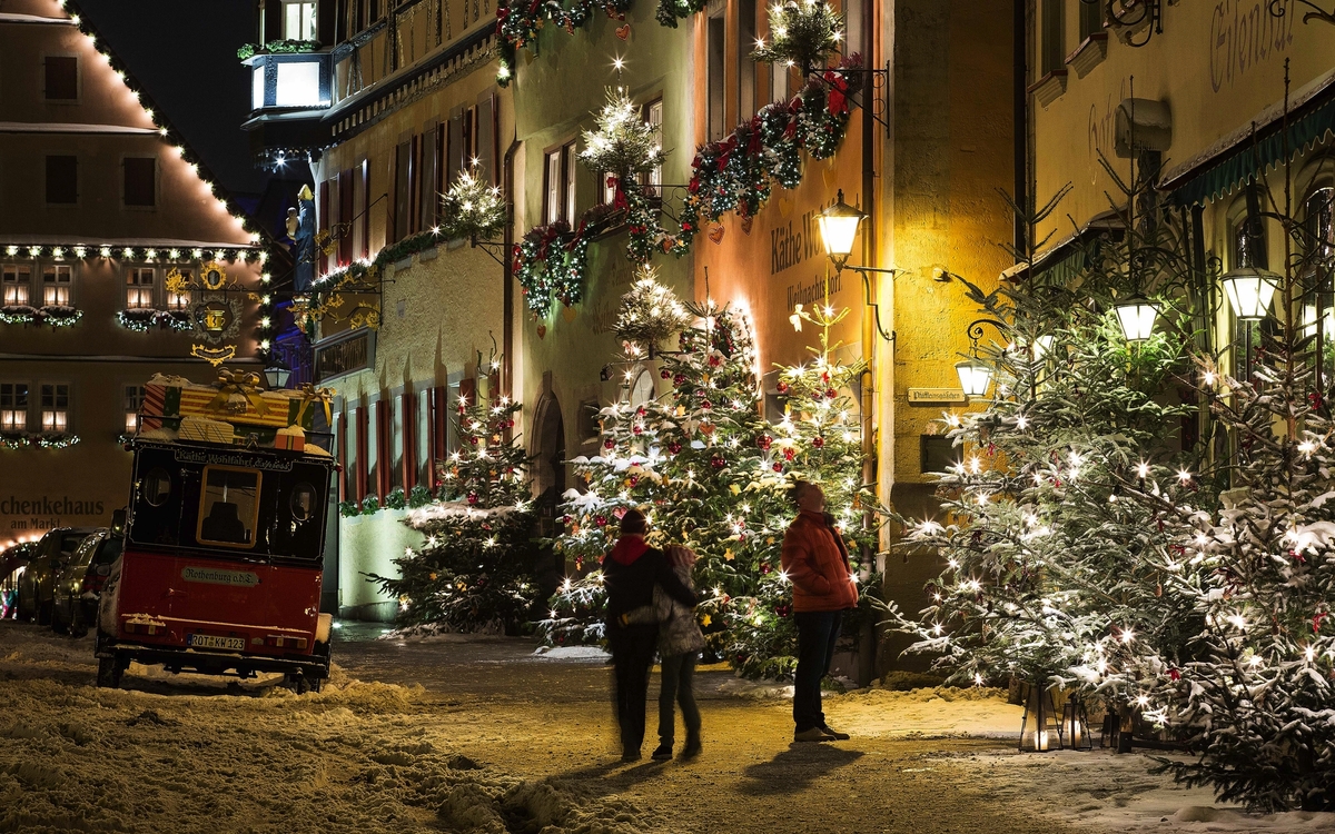 Festtagsstimmung an der Romantischen Straße